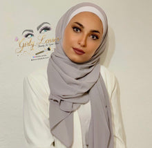 Load image into Gallery viewer, Gray Chiffon Scarf