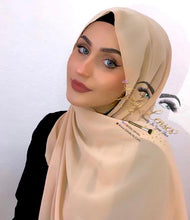 Load image into Gallery viewer, Beige Chiffon Scarf