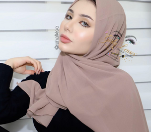 Khaki Chiffon Scarf
