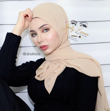Load image into Gallery viewer, Beige Chiffon Scarf