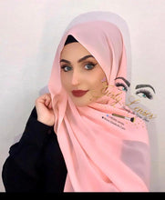 Load image into Gallery viewer, Pink Chiffon Scarf | Chiffon Scarf for Women | Girly Butik