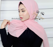 Load image into Gallery viewer, Pink Chiffon Scarf | Chiffon Scarf for Women | Girly Butik